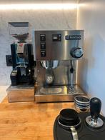 Rancillio Silva + Grinder Eureka Mignon, Gebruikt, Espresso apparaat, 10 kopjes of meer, Koffiebonen