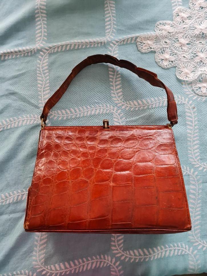 handtas van echt vinted echt leer, Handtassen en Accessoires, Tassen | Schoudertassen, Nieuw, Overige merken, Bruin, Leer, Ophalen