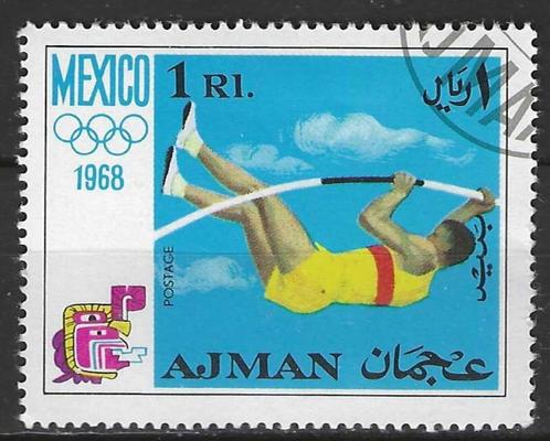 Ajman 1968 - Michel 250 - STW 376 - Mexico 1968 (ST), Postzegels en Munten, Postzegels | Azië, Gestempeld, Verzenden