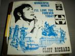 Cliff Richard - Wonderful world, CD & DVD, Vinyles Singles, 7 pouces, Pop, Utilisé, Enlèvement ou Envoi