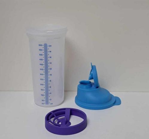 Tupperware™ « Shaker 600 ml » blauw, Huis en Inrichting, Keuken | Tupperware, Nieuw, Bak of Kom, Blauw, Wit, Verzenden