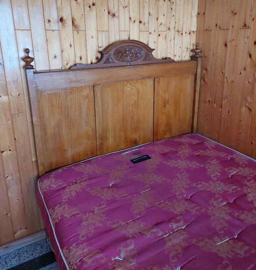 1-persoons-bed - twijfelaar met lattenbodem, Huis en Inrichting, Slaapkamer | Bedden, Gebruikt, Twijfelaar, 140 cm, 200 cm, Hout