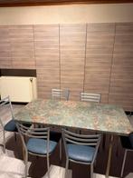 Plateau de table en granit avec chaises et cadre, Enlèvement