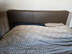 Bed 140x200, Ophalen, Gebruikt, Bruin, Tweepersoons