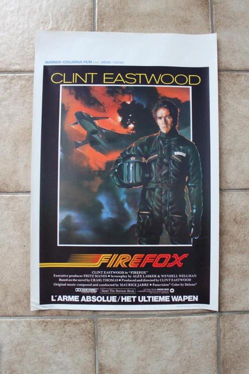 filmaffiche Clint Eastwood Firefox 1982 filmposter, Collections, Posters & Affiches, Comme neuf, Cinéma et TV, A1 jusqu'à A3, Rectangulaire vertical