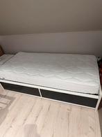 Tweepersoonsbed 90x200cm, Huis en Inrichting, Ophalen, Wit, Zo goed als nieuw, 200 cm