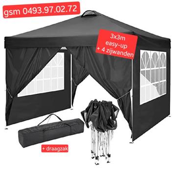 nieuwe easy-up partytenten incl al de zijwanden 3x3m beschikbaar voor biedingen