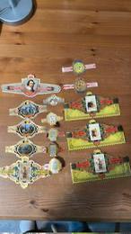 Sigarenbandjes - onvolledige reeksen, Ophalen of Verzenden, Gebruikt, Sigarenbandjes