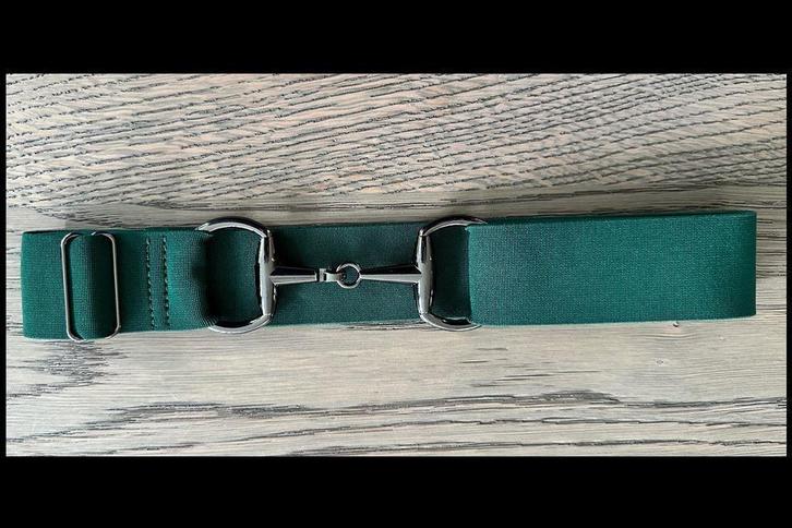 Groen - Zwart - Paardrij Riem - Trensriem - Paardrijriem - P, Dieren en Toebehoren, Paardrijkleding, Nieuw, Dames, Kinderen, Overige typen