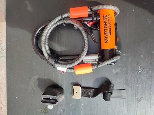 Kryptonite Evolution Mini-7 Beugelslot met Kabel, Fietsen en Brommers, Fietsaccessoires | Fietssloten, Nieuw, Beugelslot, Ophalen