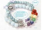 Boeddhistische Armband Steen Halfedelsteen Chakra's en Aigue, Handtassen en Accessoires, Edelstenen, Verzenden, Nieuw
