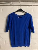 Blauwe bloes in fijne tricot korte mouwen, Terre Bleue, 38, Maat 38/40 (M), Ophalen of Verzenden, Zo goed als nieuw, Terre Bleue