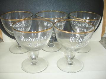 Bierglazen Rodenbach Extra met gouden boord