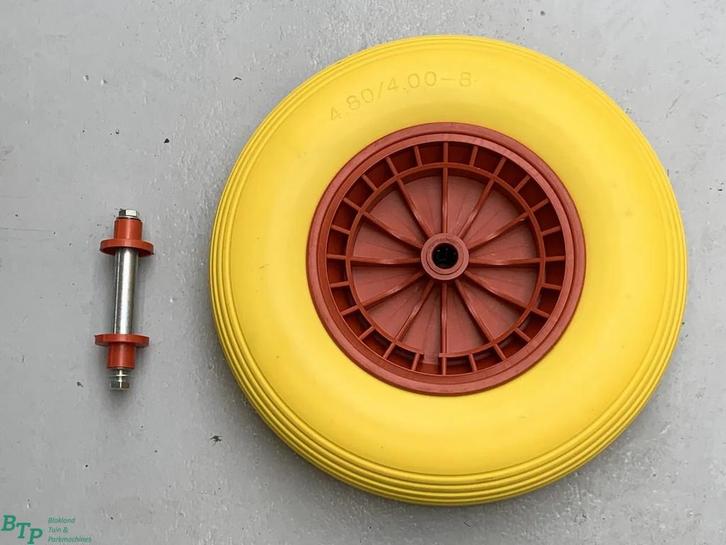 BTP anti lek Kruiwagenwiel massief incl. as en bouten kruiwa, Autos : Pièces & Accessoires, Pièces camion, Autres marques, Autres pièces automobiles