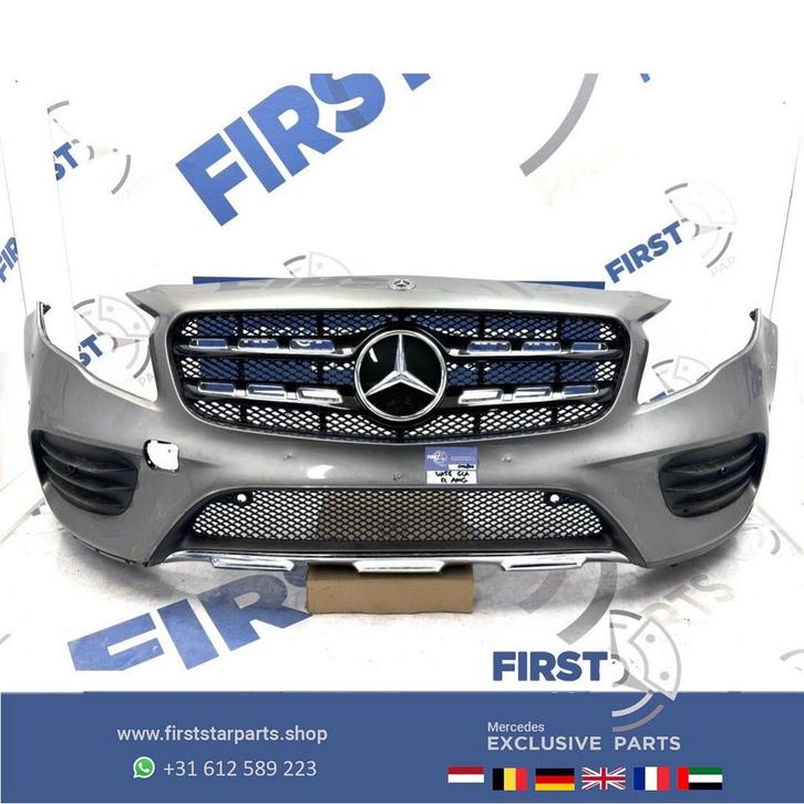 W156 BUMPER GLA FACELIFT AMG VOORBUMPER X156 ZWART WIT GRIJS, Auto-onderdelen, Carrosserie, Bumper, Mercedes-Benz, Voor, Gebruikt
