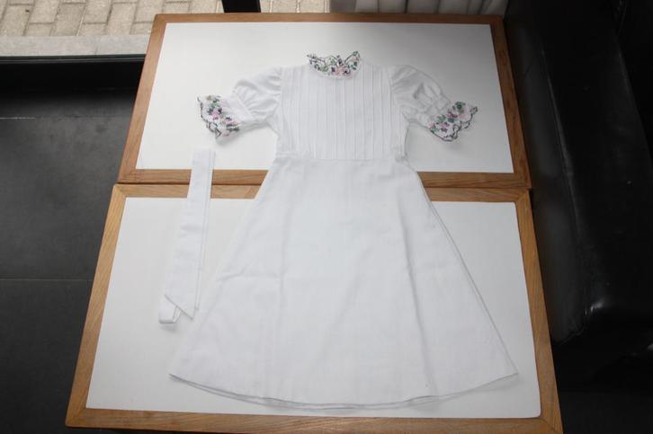Verkleedjurk castelino 1980 meisjes witte feestjurk 5-7 jaar, Kinderen en Baby's, Carnavalskleding en Verkleedspullen, Gebruikt