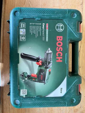 Foreuse bosh Easy impact 550, Comme neuf, Enlèvement, Vitesse variable, Foreuse et Perceuse