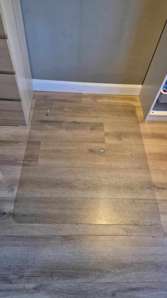 Bureau vloerbeschermer – 120 x 100 cm – €10, Diversen, Bureau-accessoires, Gebruikt, Ophalen