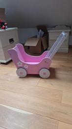 Poussette ancienne en bois pour poupées., Enlèvement, Utilisé