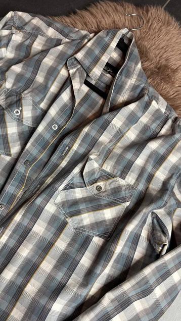 Geruite blauw-gele Blouse - 3XL beschikbaar voor biedingen