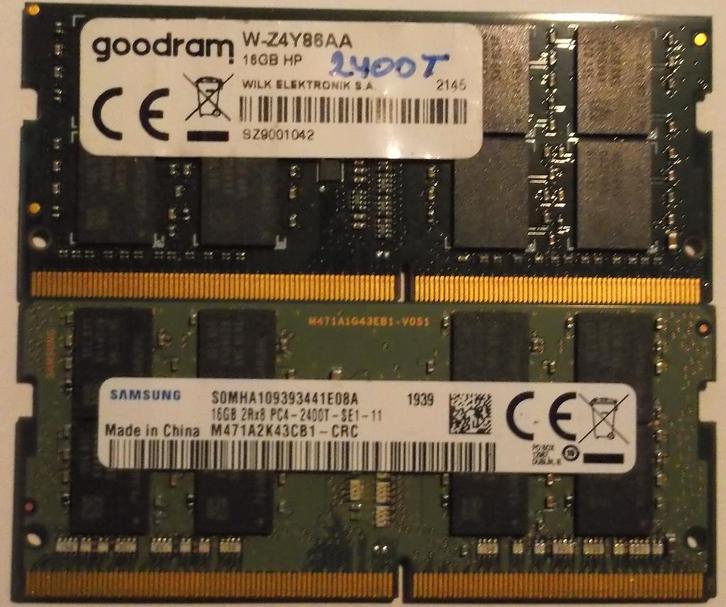 16 Gb DDR4 Sodimm à 2400 Mhz, Computers en Software, RAM geheugen, Laptop, 16 GB, DDR4, Ophalen of Verzenden
