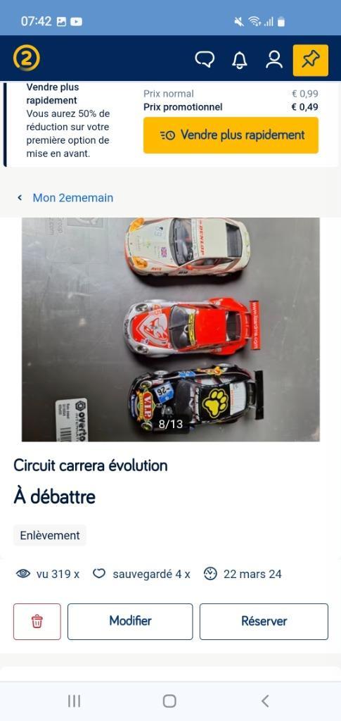 Carrera évolution, Enfants & Bébés, Jouets | Circuits, Comme neuf, Circuit, Électrique, Carrera, Enlèvement