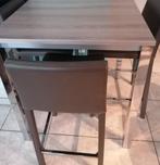 Hoge bar- of keukentafel met 2 bijpassende hoge stoelen, Huis en Inrichting, Ophalen