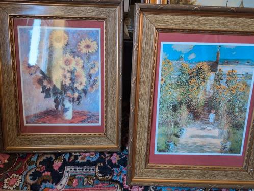 Te koop set van twee frames met Monet-poster., Antiek en Kunst, Kunst | Schilderijen | Klassiek, Ophalen