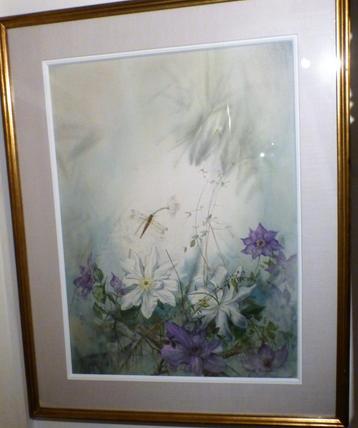 Robert Borret - grote aquarel - perfecte kader beschikbaar voor biedingen