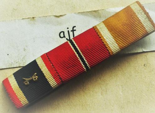 Feldspange rappel triple & sabres croisés uniforme allemand, Verzamelen, Militaria | Tweede Wereldoorlog, Landmacht, Lintje, Medaille of Wings