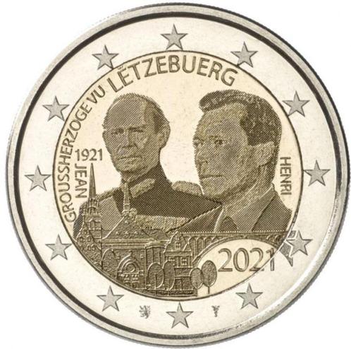 2 euro Luxemburg 2021 huwelijk (foto), Timbres & Monnaies, Monnaies | Europe | Monnaies euro, 2 euros, Luxembourg, Enlèvement ou Envoi