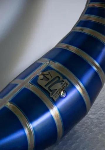 KRM titanium blue 100-115cc uitlaat Derbi  beschikbaar voor biedingen