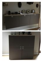 LEMA set Dressoir (3x60) + Carré (4x60) taupe/beige, Huis en Inrichting, Ophalen, Gebruikt