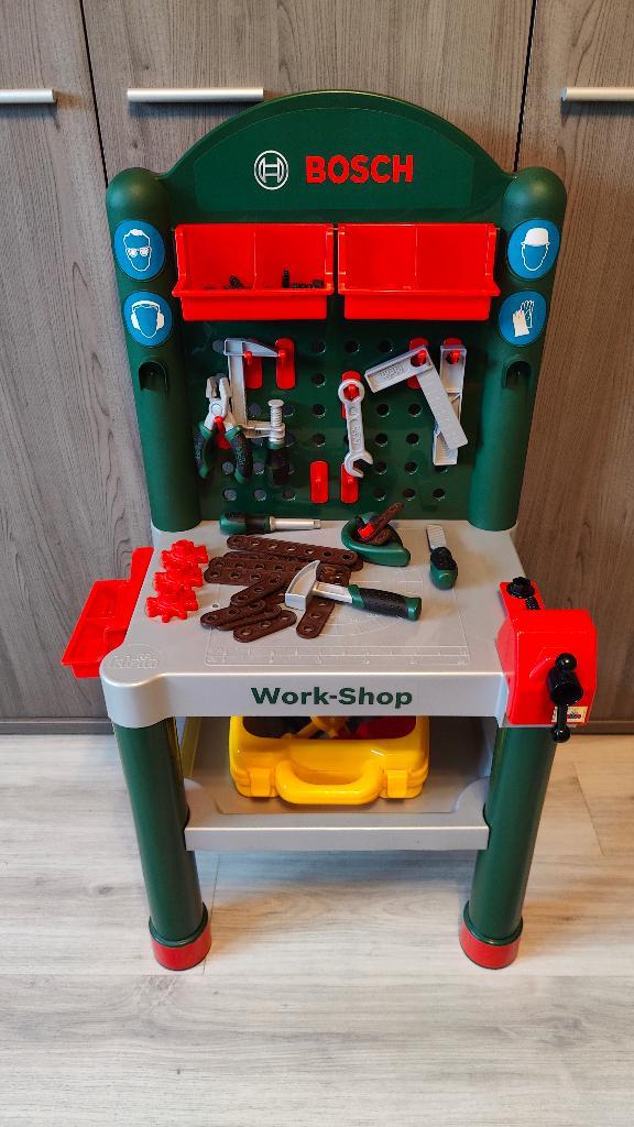 Bosch werkbank kinderen, Kinderen en Baby's, Speelgoed | Speeltafels, Zo goed als nieuw, Ophalen