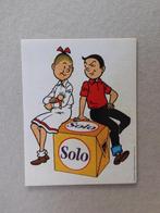 sticker Suske en Wiske - reclame Solo, Envoi, Bob et Bobette, Comme neuf, Image, Affiche ou Autocollant