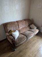 3 en 2-zit stoffen salon, Ophalen, Gebruikt, Vierpersoons of meer, Rechte bank