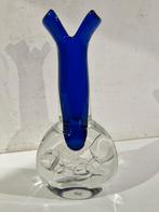 Svoboda art design glas vaas 1980 Tsjechië
, glazen vaas, Ophalen of Verzenden