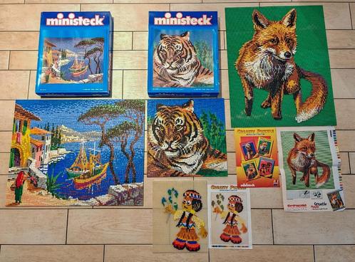 Mooie Ministeck sets te koop boten/vos/tijger/indiaan, Hobby en Vrije tijd, Ministeck, Gebruikt, Box-set, Ophalen of Verzenden