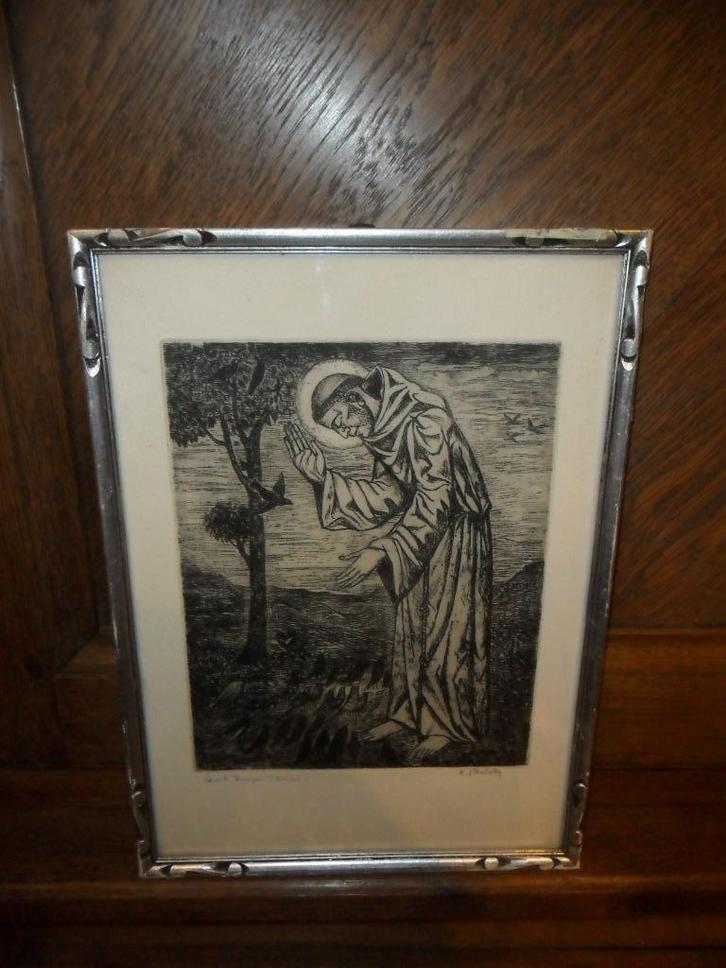 Ets van Rodolphe Strebelle (Doornik, 1880 - Ukkel, 1959), Antiek en Kunst, Kunst | Etsen en Gravures, Ophalen of Verzenden