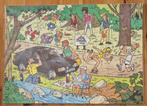 Kiekeboe puzzel Bobbejaanland 1987 Merho Ford Escort, Verzamelen, Ophalen of Verzenden, Overige figuren, Zo goed als nieuw, Boek of Spel