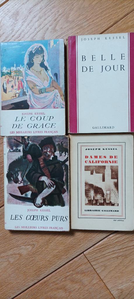 4 livres de Joseph Kessel, tous édités chez  Gallimard, Boeken, Literatuur, Gelezen, Ophalen of Verzenden