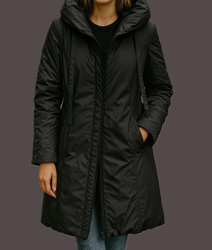 Creenstone lange jas maat 38 kleur grafiet, Kleding | Dames, Jassen | Winter, Zo goed als nieuw, Maat 38/40 (M), Grijs, Ophalen of Verzenden