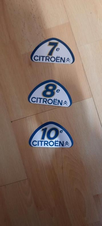 3 plaquettes fidelite CITROËN  beschikbaar voor biedingen