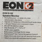 2 actieve EON G2 speakers + Köning statieven, Ophalen, Zo goed als nieuw, 120 watt of meer, JBL