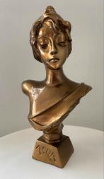Vergulde bronzen buste ‘Alda’, Ophalen of Verzenden