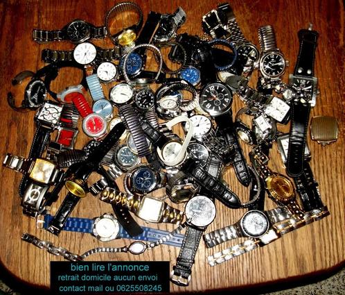 lot de 61 montres fantaisies pour brocantes braderie ou autr, Diversen, Rommelmarktspullen, Gebruikt, Ophalen