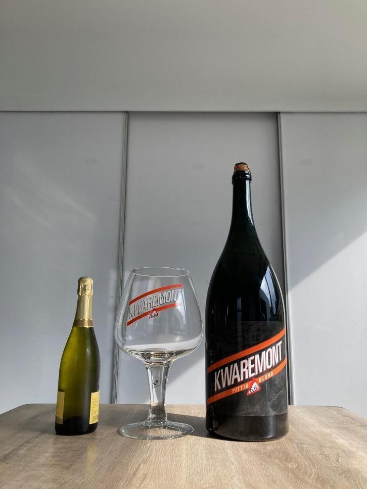 Kwaremont groot bierglas en fles, Verzamelen, Biermerken, Nieuw, Flesje(s), Overige merken, Ophalen