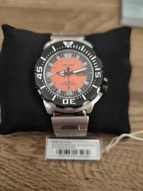 Seiko Orange monster Steel Ø42 mm SRP315 K2, Handtassen en Accessoires, Sporthorloges, Zo goed als nieuw, Oranje, Ophalen of Verzenden