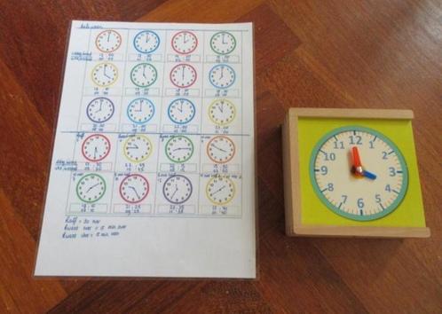 Houten kistje Klokkijken, Kinderen en Baby's, Speelgoed | Educatief en Creatief, Gebruikt, Ophalen of Verzenden