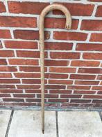 Houten wandelstok met edelweiss-gravure, Antiek en Kunst, Ophalen of Verzenden